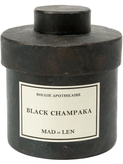 Mad Et Len 'black Champaka' Candle In Schwarz