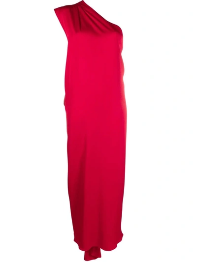 Racil One-shoulder Maxi Dress In Rot