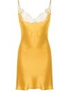 Gilda & Pearl Silk Persephone Slip Dress In Gold