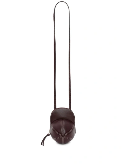 Jw Anderson Midi Cap Shiny Smooth Leather Bag In Red