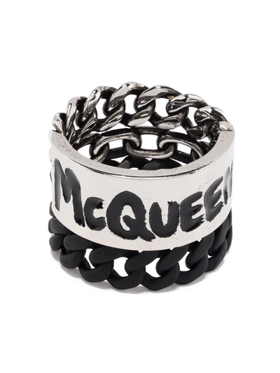 ALEXANDER MCQUEEN GRAFFITI CURB CHAIN RING