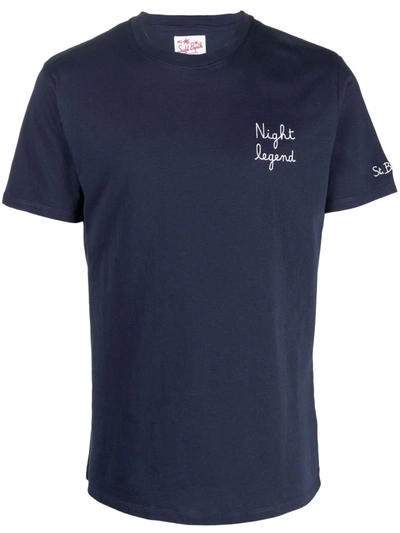 MC2 SAINT BARTH EMBROIDERED-TEXT T-SHIRT