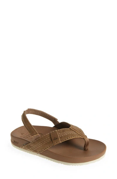 Reef Babies' Lil Cushion Phantom Flip Flop In Tan