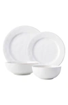 Juliska 4-piece Puro Whitewash Dinnerware Place Setting In Whitewash
