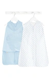 Halor Kids' Halo® Sleepsack™ Swaddle & Wearable Blanket Set In Chambray