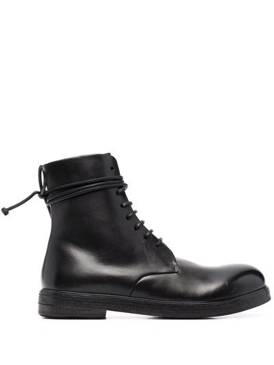 Marsèll Zucca Zeppa Lace-up Boots In Black