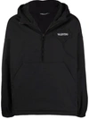 Valentino Garden Floral-embroidered Hooded Jacket In Schwarz