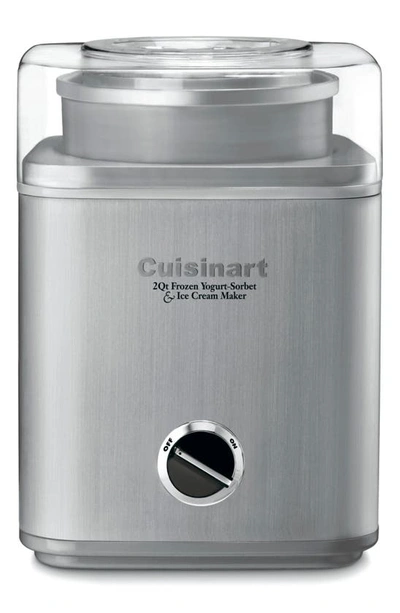 Cuisinart Pure Indulgence™ 2-quart Frozen Yogurt Sorbet & Ice Cream Maker In Chrome