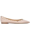 Valentino Rockstud Patent Leather Ballet Flats In Pink