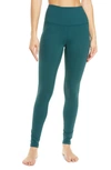 Zella Live In High Waist Leggings In Green Moss