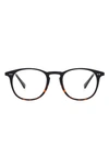 Diff Jaxson 51mm Square Blue Light Blocking Glasses In Black / Tortoise/ Clear