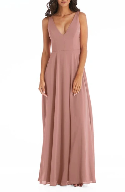 After Six Chiffon Gown In Pink