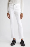 Lafayette 148 L148 Denim Reeve Straight Jean In Washed Plaster