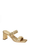 Guess Women's Aindrea Sandals Women's Shoes In Gold Leather