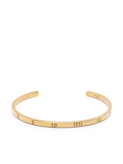 Maison Margiela Numbers Cuff Bracelet In 金色