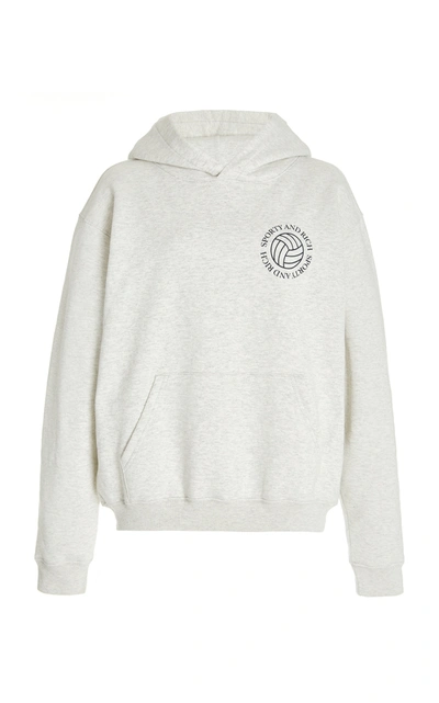 Sporty And Rich Women's Volleyball Cotton Hoodie In Grey