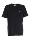 Adidas Originals Adicolor Essentials Logo-embroidered Cotton-jersey T-shirt In Black