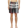 Burberry Breton Check Print Tech Swim Shorts In Beige