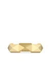 GUCCI 18KT YELLOW GOLD LINK TO LOVE STUDDED RING