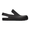 BOTTEGA VENETA BLACK RUBBER PUDDLE LOAFERS