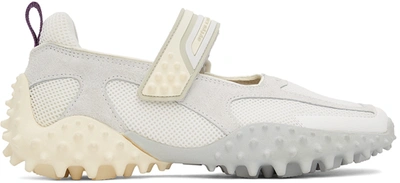 Eytys Kamasu Spike-sole Suede Velcro Trainers In White