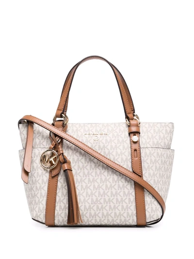Michael Michael Kors Nomad Small Logo Tote Bag In Nude
