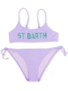 MC2 SAINT BARTH JAIDEN GLITTER LOGO BIKINI SET