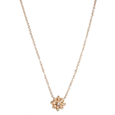 Pre-owned Tiffany & Co Enchant Flower Diamonds 18k Rose Gold Necklace