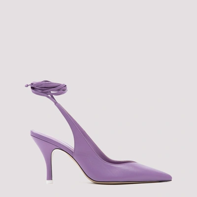 Attico Venus Slingback 85 Pumps In Lilac