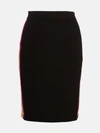 Isabel Marant Étoile Dridget Striped Stretch-knit Pencil Skirt In Black