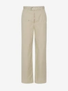 Isabel Marant Étoile Beige Cotton Pants In Beige