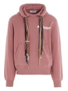 Ambush Logo-print Drawstring Hoodie In Pink