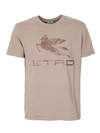 ETRO PEGASO T-SHIRT IN BEIGE