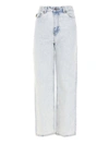 GANNI CROPPED JEANS IN LIGHT BLUE