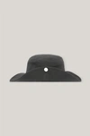 Ganni Software Heavy Cotton Hat Phantom Size Xs/s