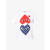 Comme Des Garçons Play Comme Des Garcons Play Play Polka Dot Cotton T-shirt In White