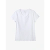 The White Company Essential Short Sleeve T-shirt In White