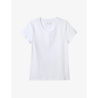 The White Company Essential Short Sleeve T-shirt In White