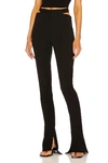 Mugler Cutout Wool-twill Flared Pants In Black