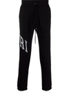 Amiri Black Logo Varsity Lounge Pants In Schwarz