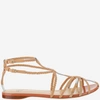 FRANCESCO RUSSO FRANCESCO RUSSO BRAIDED CAGED SANDALS