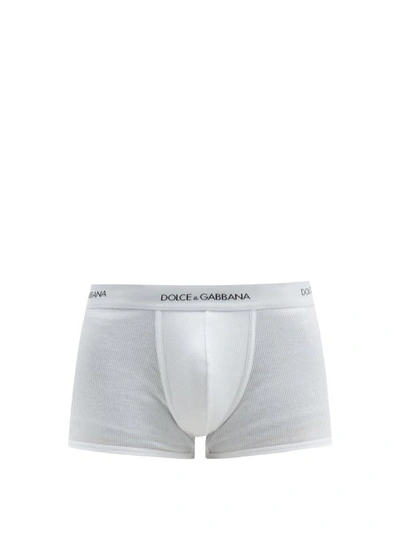 Dolce & Gabbana Dolce E Gabbana Mens White Cotton Boxer