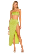 Superdown Karolyna Maxi Skirt Set In Green