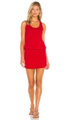 BOBI DRAPED MODAL JERSEY MINI DRESS,BOBI-WD1321