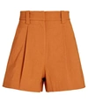 A.L.C HUXLEY PLEATED LINEN-BLEND SHORTS,060095503862