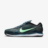 Nike Court Air Zoom Vapor Pro Men's Hard Court Tennis Shoes In Dark Teal Green,white,black,green Glow