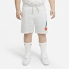 Nike Sportswear Club Big Kids' Shorts (extended Size) In Birch Heather