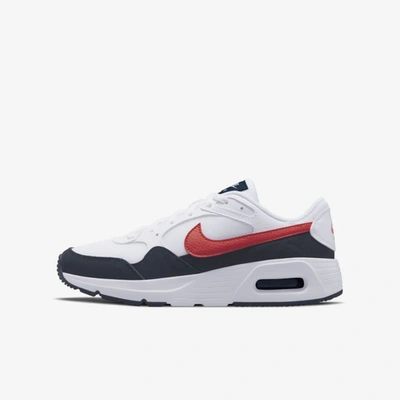 Nike Air Max Sc Big Kids' Shoe In White,obsidian,university Red