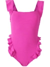 CLUBE BOSSA BARBETTE RUFFLED ONE-PIECE