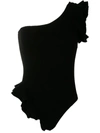 Clube Bossa Koss Ruffled One-piece In Schwarz